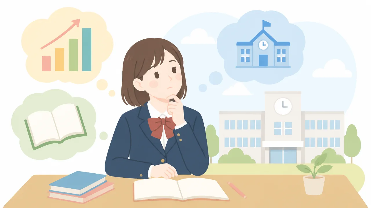 部活を辞めた場合の内申や進学への影響を確認する生徒