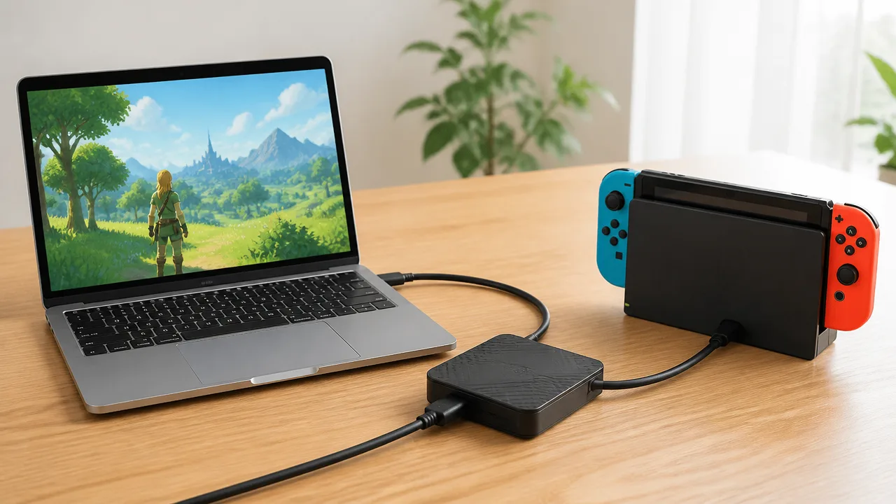 MacBookにSwitchを映す方法は?必要な機器と接続手順