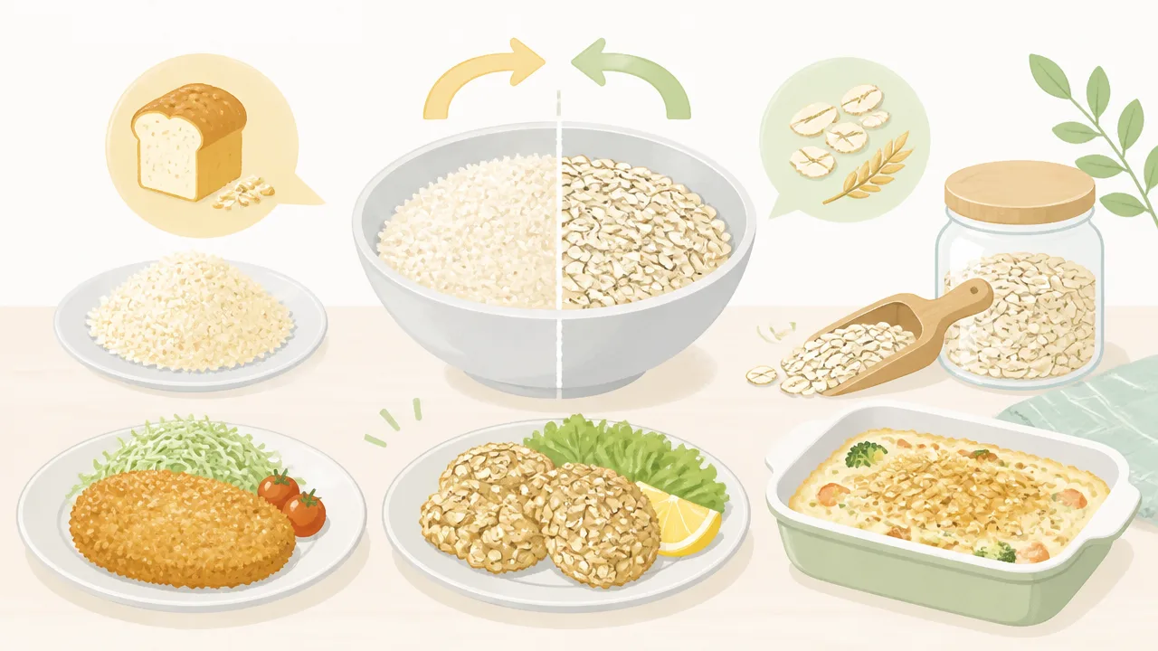パン粉の代わりにオートミールは使える？上手な代用方法とコツ